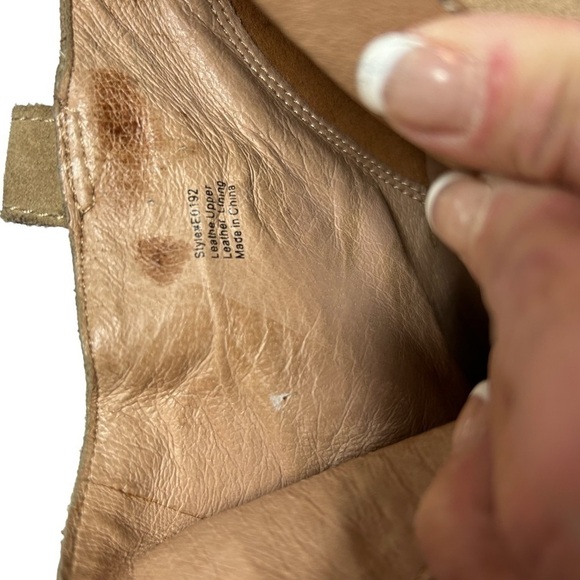 Madewell Tan Leather Suede Booties Womens Sz 6.5 - Picture 13 of 14